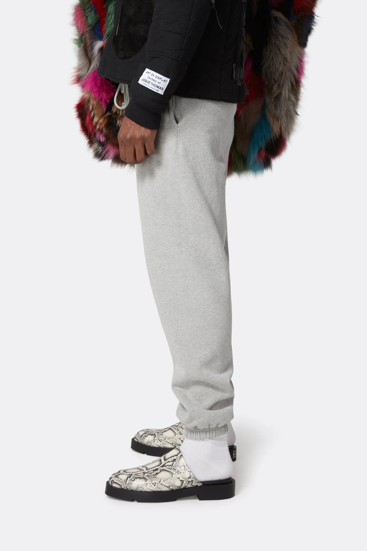 GALLERY DEPT. ENGLISH LOGO SWEAT PANTS E English basic logo sweatpants Vintage washed trousers floral gray S-XL
